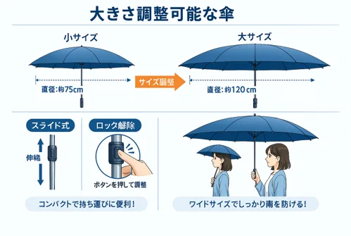 大人から子供まで使える万能傘