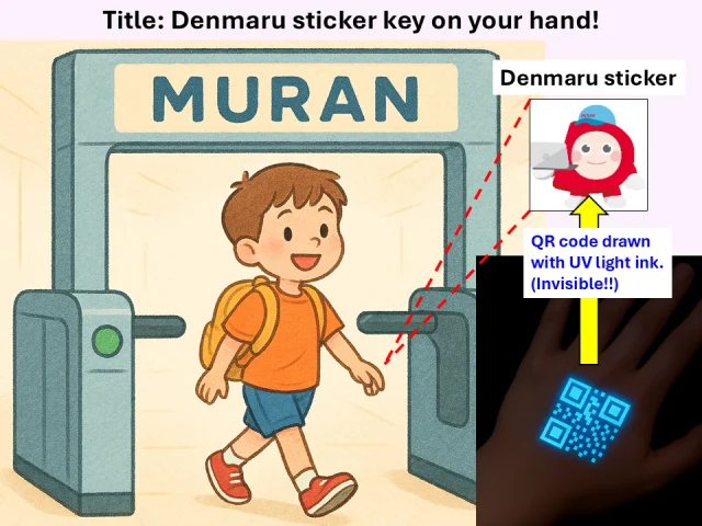 Denmaru Sticker Key on Your Hand!
